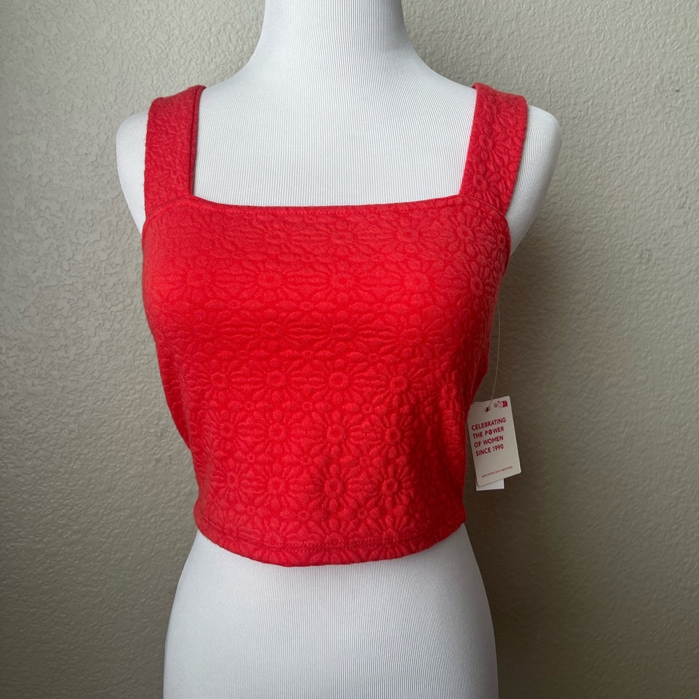NWT Roxy Floral Embossed Tank Top, S - Picture 2 of 8